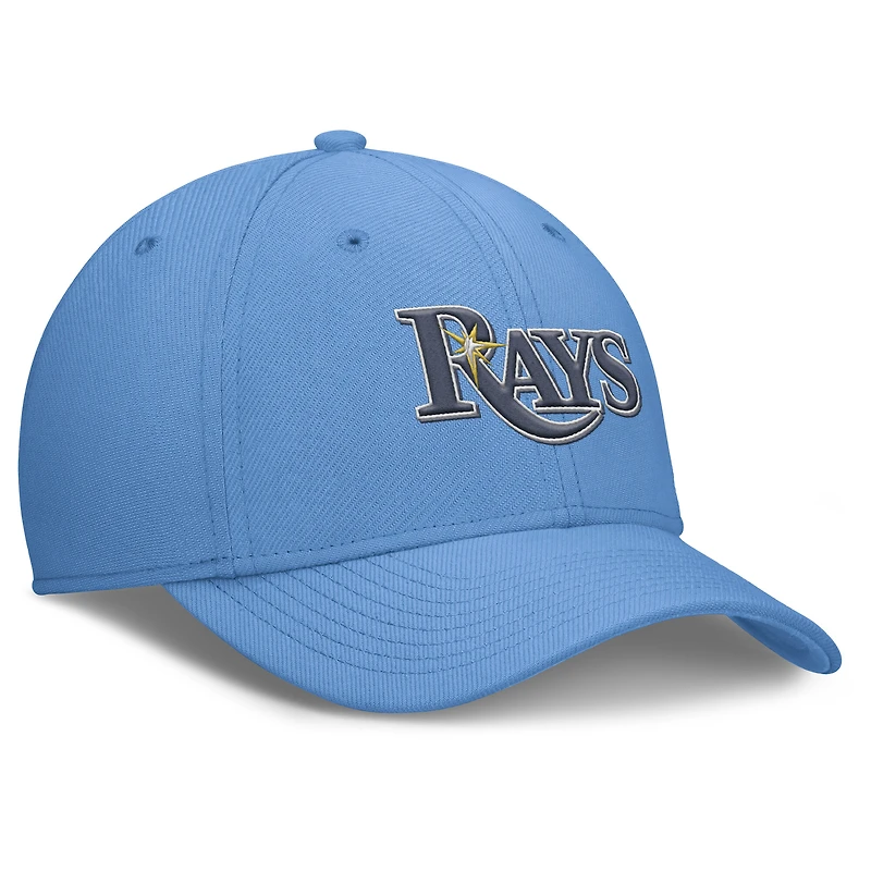 Casquette Nike Rise Performance Flex bleu clair pour homme des Rays de Tampa Bay