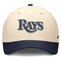 Casquette Nike Performance Flex Statement Rise pour homme, couleur naturelle/bleu marine, des Rays de Tampa Bay