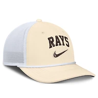 Men's Nike Natural/White Tampa Bay Rays Rise Dri-FIT Trucker Adjustable Hat​