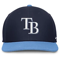 Casquette Nike Pro Performance Snapback bleu marine/bleu pour homme des Tampa Bay Rays