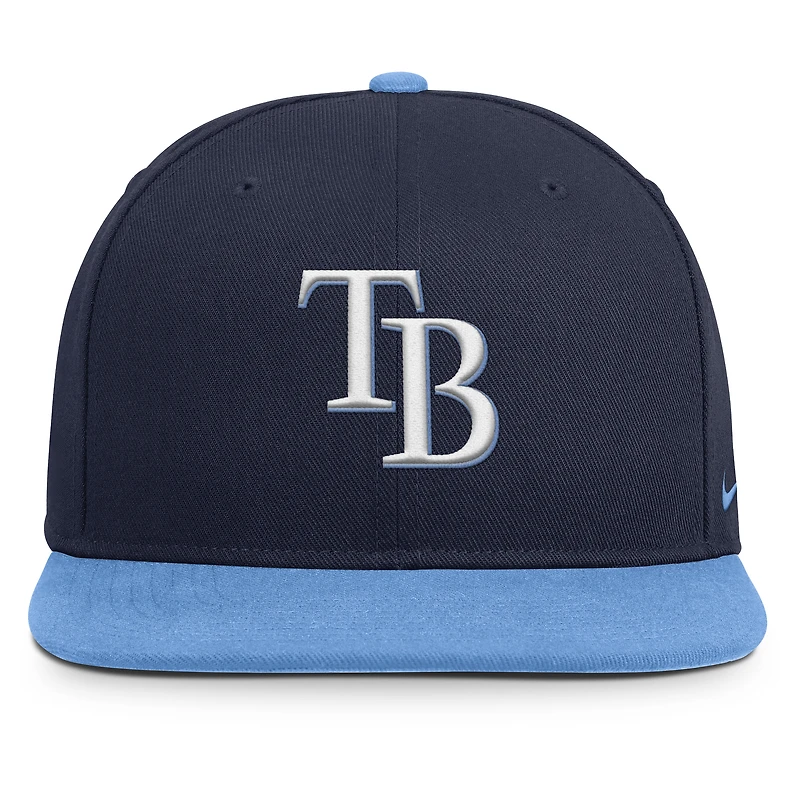Men's Nike Navy/Light Blue Tampa Bay Rays Primetime Pro Dri-FIT Snapback Hat