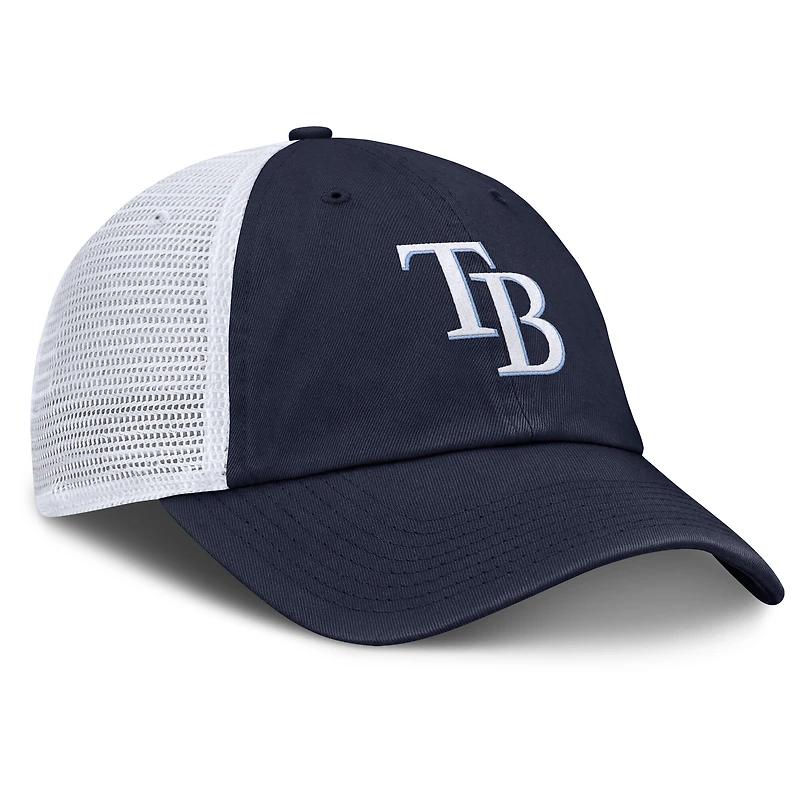 Men's Nike Navy/White Tampa Bay Rays Club Trucker Adjustable Hat