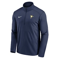 Men's Nike Navy Tampa Bay Rays Agility Pacer Lightweight Performance Half-Zip Top