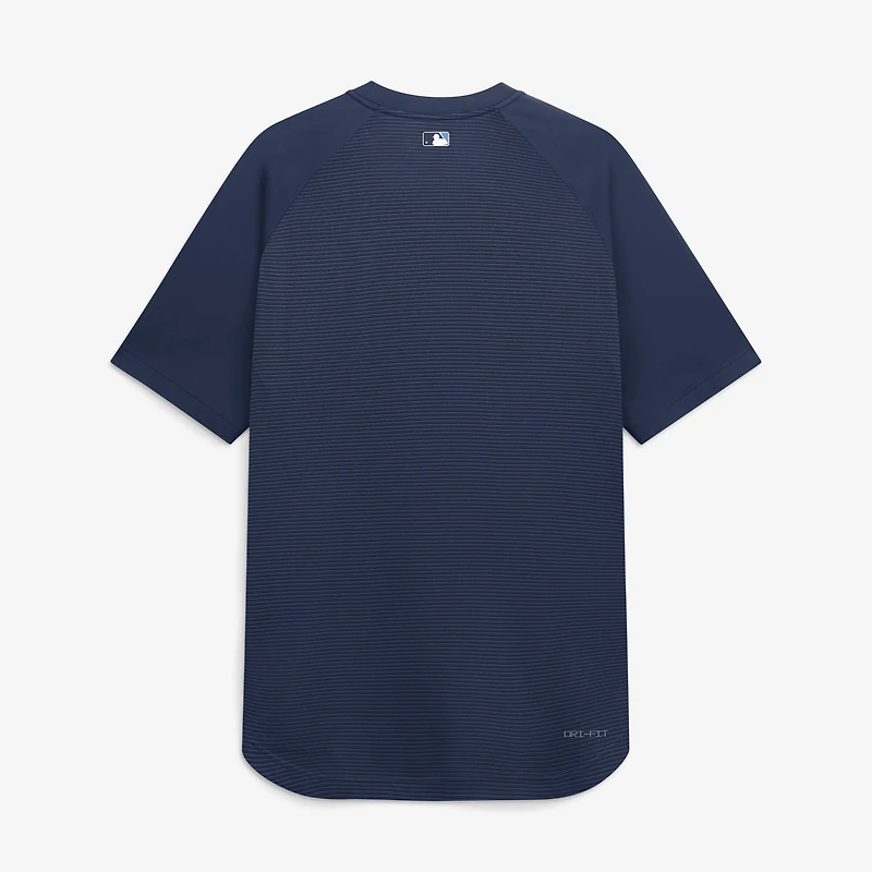 Men's Nike Navy Tampa Bay Rays Authentic Collection Batting Practice Pre-Game Raglan Dri-FIT Top