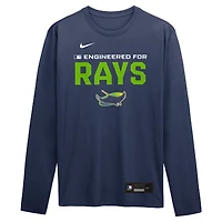 Men's Nike Navy Tampa Bay Rays Authentic Collection Legend Dri-FIT Long Sleeve T-Shirt