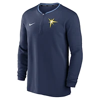 Men's Nike Navy Tampa Bay Rays Authentic Collection Performance Half-Zip Top