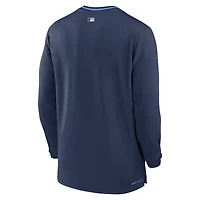 Men's Nike Navy Tampa Bay Rays Authentic Collection Performance Half-Zip Top