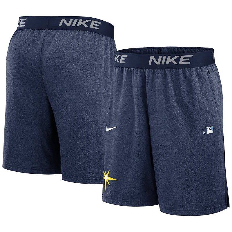Men's Nike Navy Tampa Bay Rays Authentic Collection Performance Knit Shorts