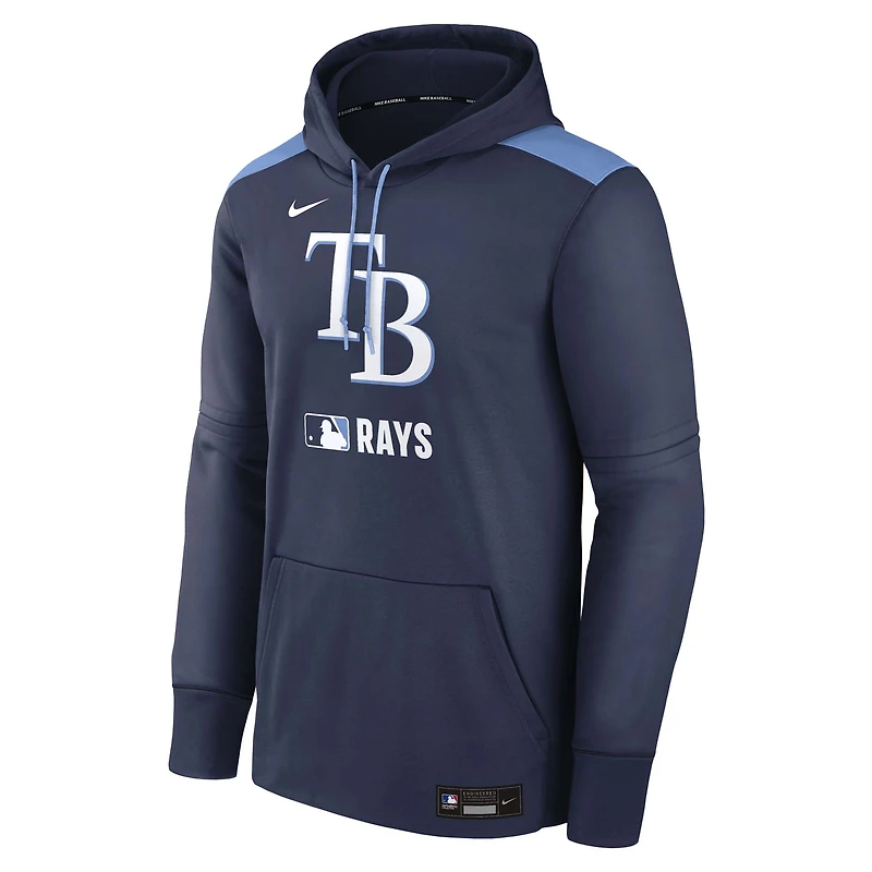 Men's Nike Navy Tampa Bay Rays Authentic Collection Performance Pullover Hoodie