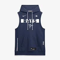 Sweat à capuche sans manches Nike Tampa Bay Rays Authentic Collection Standard Issue Dri-FIT pour homme, bleu marine