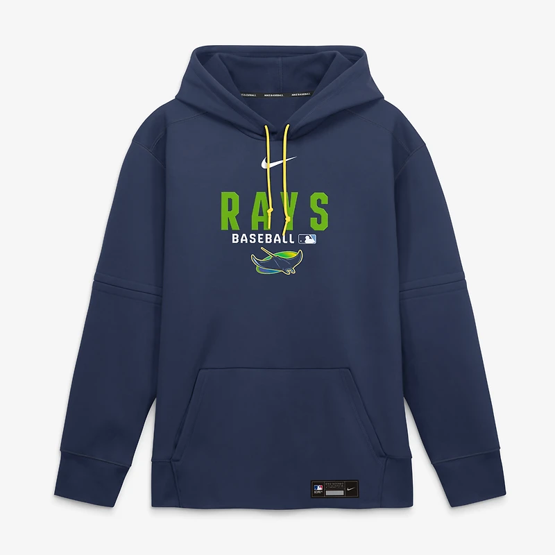 Men's Nike Navy Tampa Bay Rays Authentic Collection Therma-FIT Hoodie