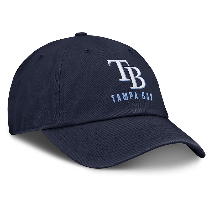 Casquette ajustable Nike bleu marine Tampa Bay Rays Club pour homme