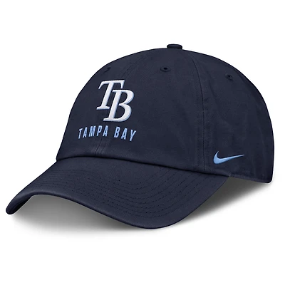 Casquette ajustable Nike bleu marine Tampa Bay Rays Club pour homme