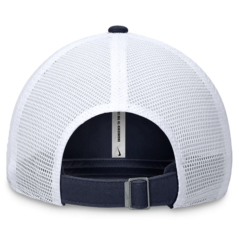 Casquette ajustable Nike Navy Tampa Bay Rays Club Trucker pour hommes