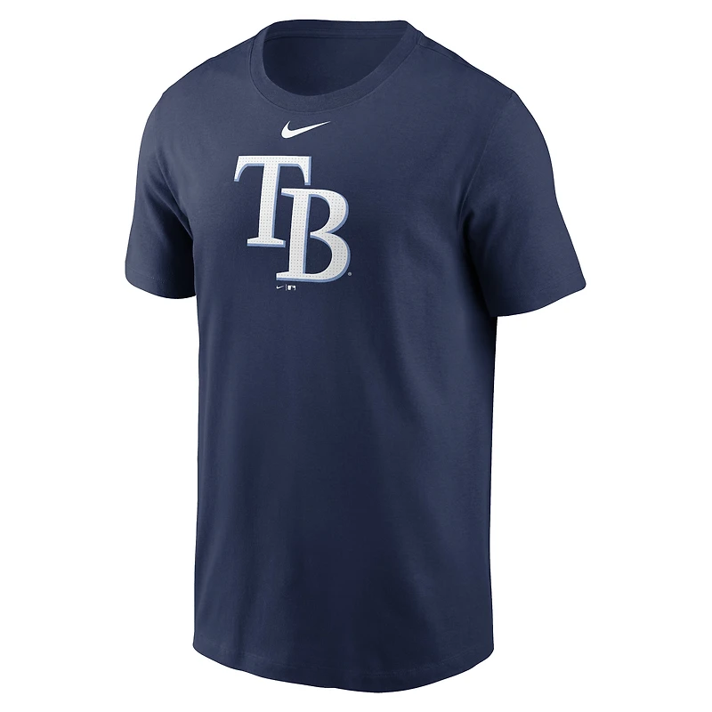 Men's Nike Navy Tampa Bay Rays Fuse Large Logo T-Shirt