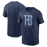 T-shirt de tableau bord des Rays Tampa Bay Nike bleu marine pour hommes