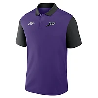 Polo Nike Victory Dri-FIT violet/noir pour homme des Rays de Tampa Bay, collection Cooperstown