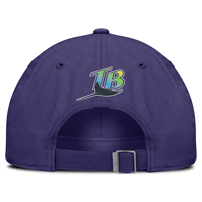 Casquette ajustable Nike violette Tampa Bay Rays pour homme