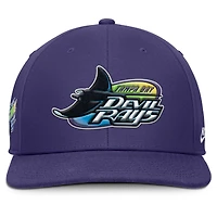 Casquette Snapback Nike Pro Performance violette Tampa Bay Rays pour homme