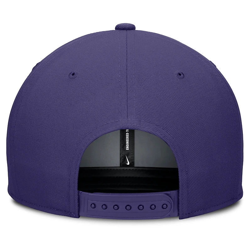 Casquette Snapback Nike Pro Performance violette Tampa Bay Rays pour homme