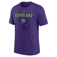 T-shirt à trois mélanges rétro Rewind des Rays de Tampa Bay Nike pour homme violet