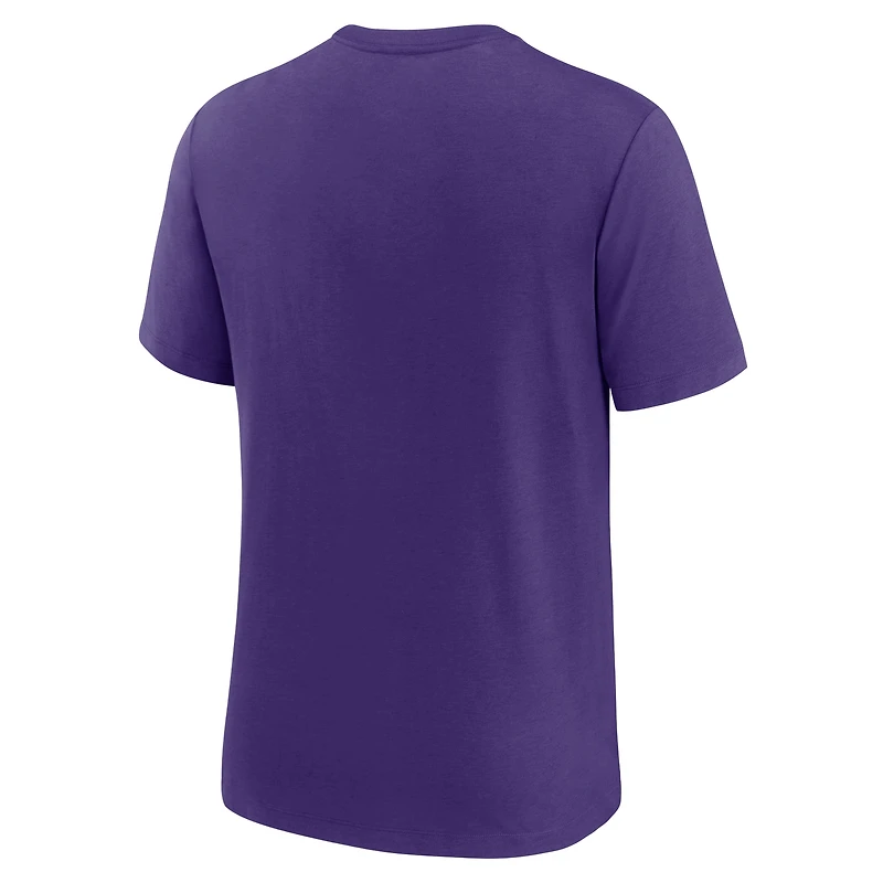 T-shirt à trois mélanges rétro Rewind des Rays de Tampa Bay Nike pour homme violet