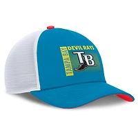 Casquette de camionneur ajustable Nike Teal Tampa Bay Rays Neon 90s Rise pour homme