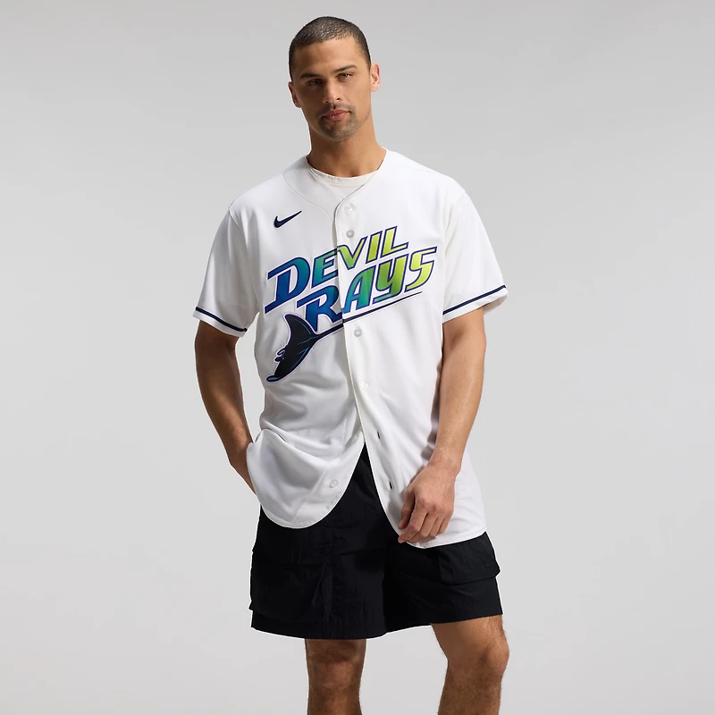 Maillot authentique Nike blanc Tampa Bay Rays Alternate 2 pour homme