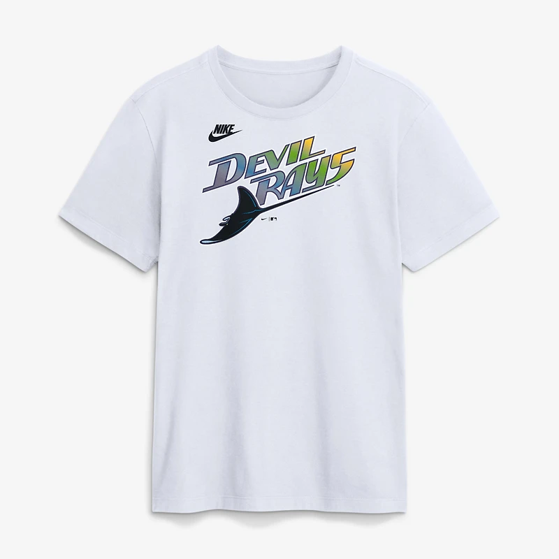 T-shirt Nike blanc Tampa Bay Rays Cooperstown Collection pour homme avec logo