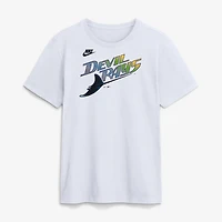 T-shirt Nike blanc Tampa Bay Rays Cooperstown Collection pour homme avec logo