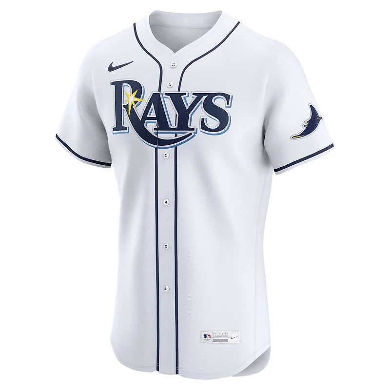 Maillot Nike blanc domicile Elite des Tampa Bay Rays pour homme