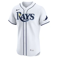 Maillot Nike blanc domicile Elite des Tampa Bay Rays pour homme