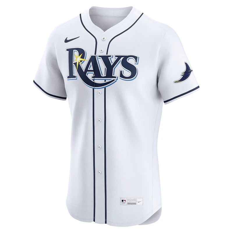 Maillot Nike blanc domicile Elite des Rays de Tampa Bay pour homme