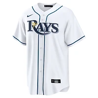 Men's Nike  White Tampa Bay Rays Home Replica Jersey
