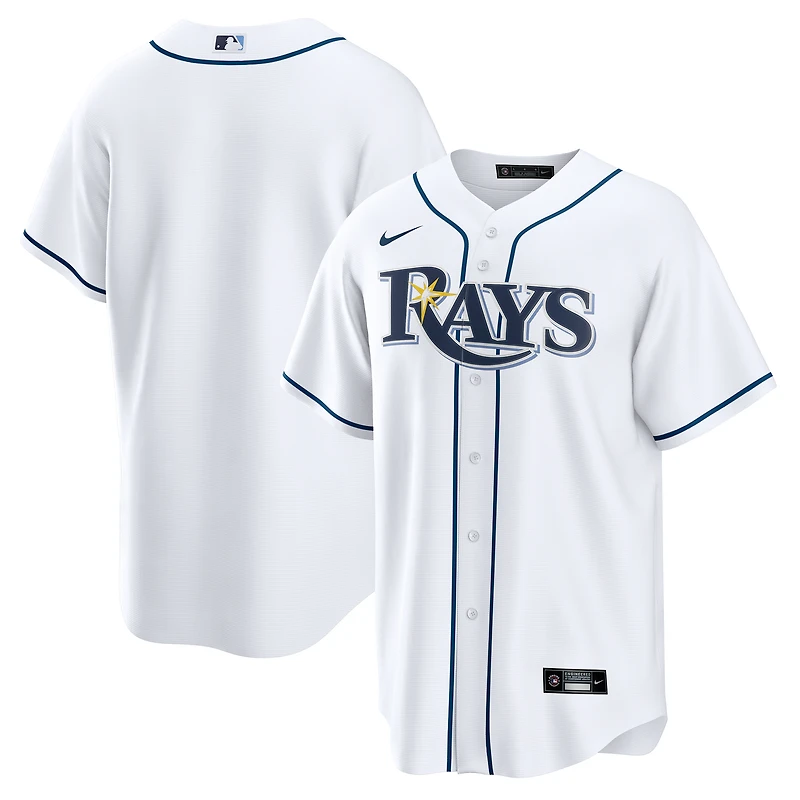 Maillot Nike blanc domicile des Rays de Tampa Bay pour homme