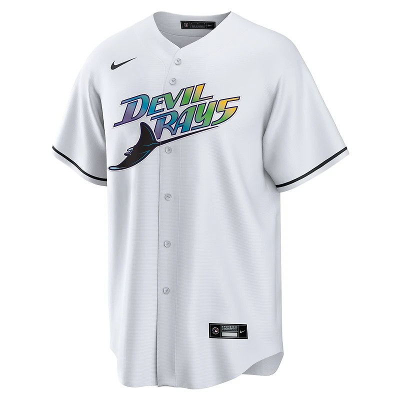 Men's Nike  White Tampa Bay Rays Home Replica Team Jersey