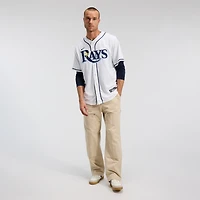 Maillot Nike Yandy Díaz blanc pour homme, réplique domicile des Tampa Bay Rays