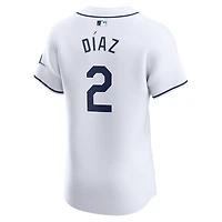 Men's Nike Yandy Diaz White Tampa Bay Rays Home Elite Player Jersey