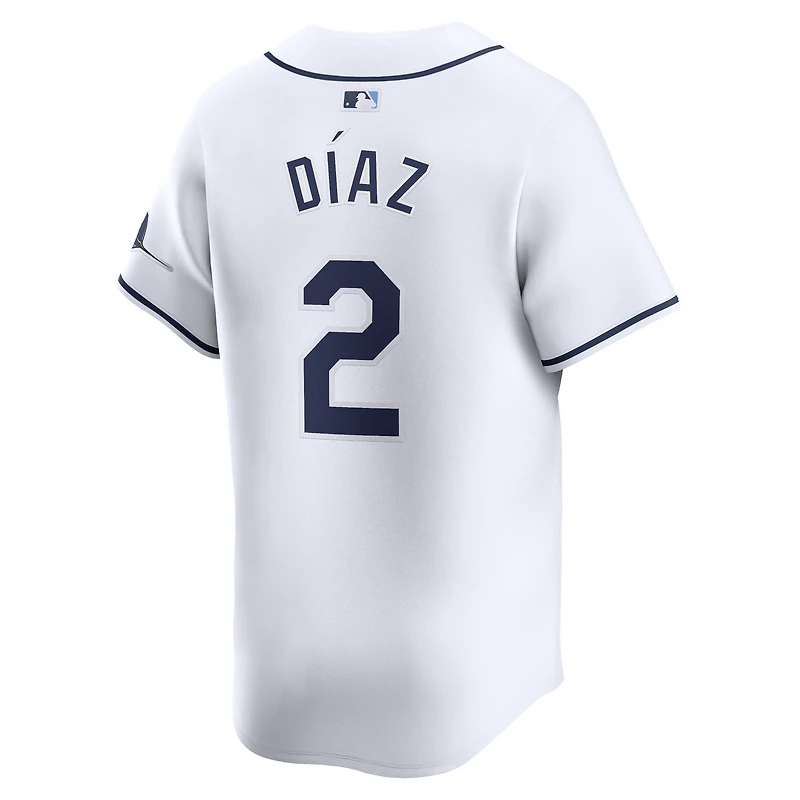 Maillot de joueur Nike Yandy Diaz pour hommes, blanc, Tampa Bay Rays Home Limited Player