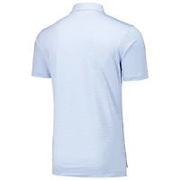 Men's Peter Millar Light Blue Tampa Bay Rays Jubilee Stripe Stretch Jersey Polo