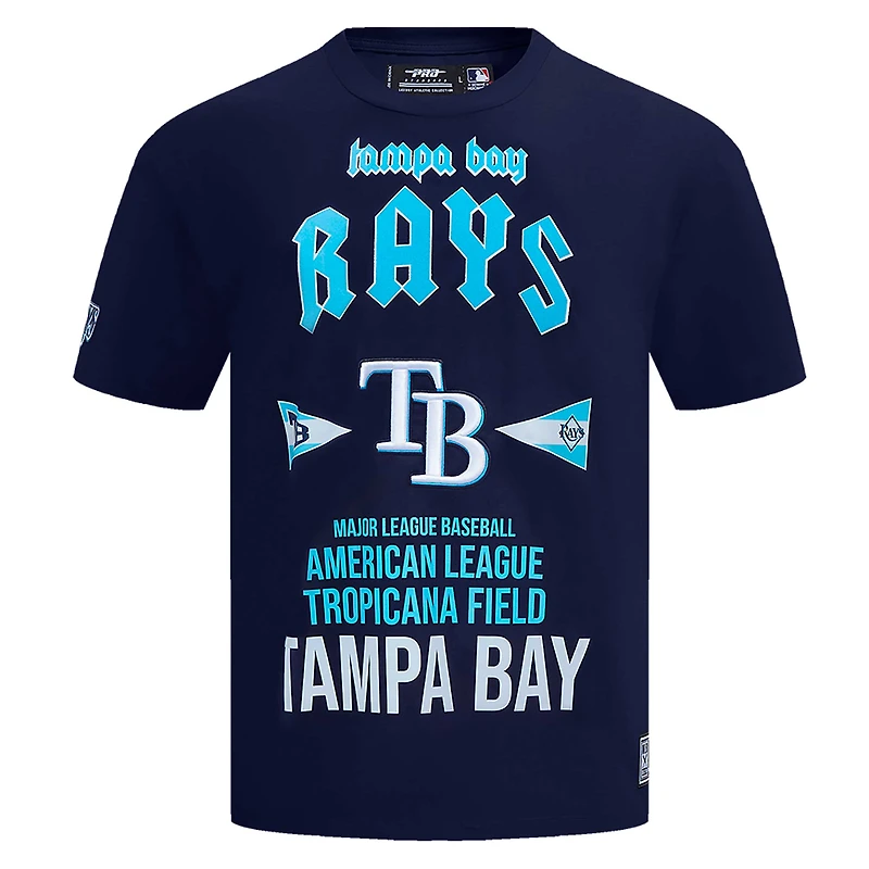 Men's Pro Standard Navy Tampa Bay Rays Oversized City Tour T-Shirt