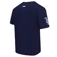 T-shirt à épaules tombantes Turn It Up Pro Standard bleu marine pour homme des Tampa Bay Rays