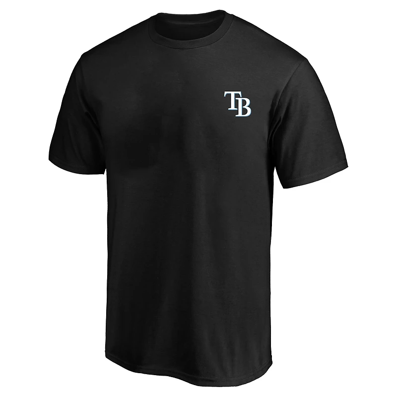 Men's Profile  Black Tampa Bay Rays Big & Tall Two-Sided Graphic T-Shirt