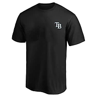 Men's Profile  Black Tampa Bay Rays Big & Tall Two-Sided Graphic T-Shirt