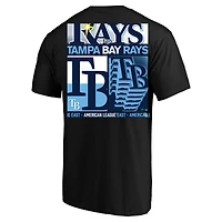 Men's Profile  Black Tampa Bay Rays Big & Tall Two-Sided Graphic T-Shirt