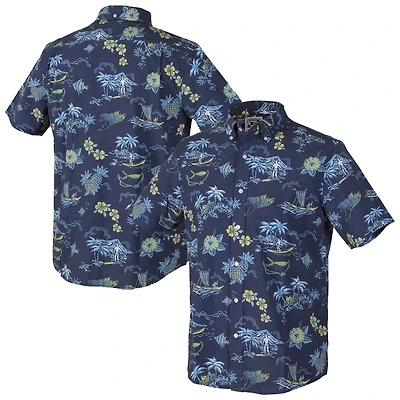 Chemise boutonnée Kekai bleu foncé Reyn Spooner pour homme, Rays de Tampa Bay