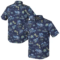 Chemise boutonnée Kekai bleu foncé Reyn Spooner pour homme, Rays de Tampa Bay
