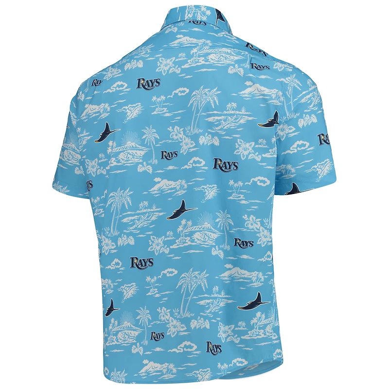 Men's Reyn Spooner Light Blue Tampa Bay Rays Kekai Performance Button-Down Shirt