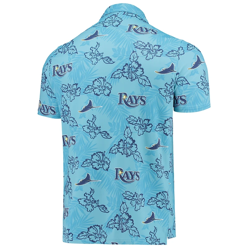 Polo Performance Rays de Tampa Bay Reyn Spooner Bleu Clair pour Homme