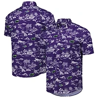 Chemise boutonnée Reyn Spooner pour homme, bleu marine, Tampa Bay Rays Kekai